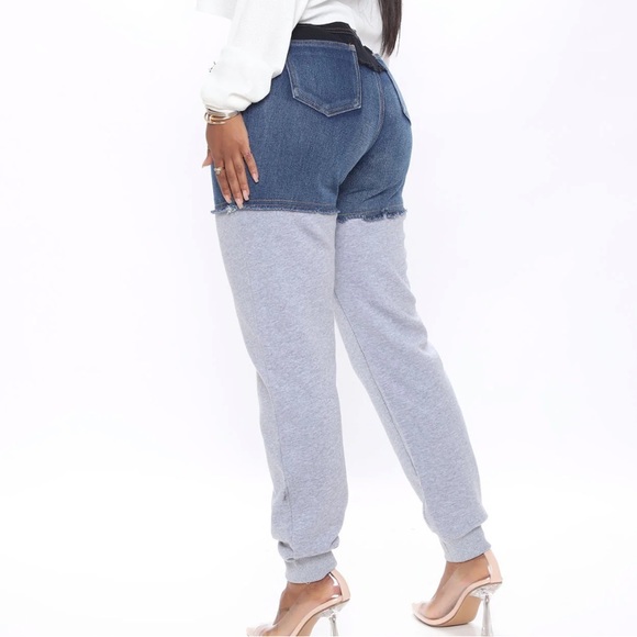 Top Tier Denim Sweatpant/Joggers - Picture 3 of 3